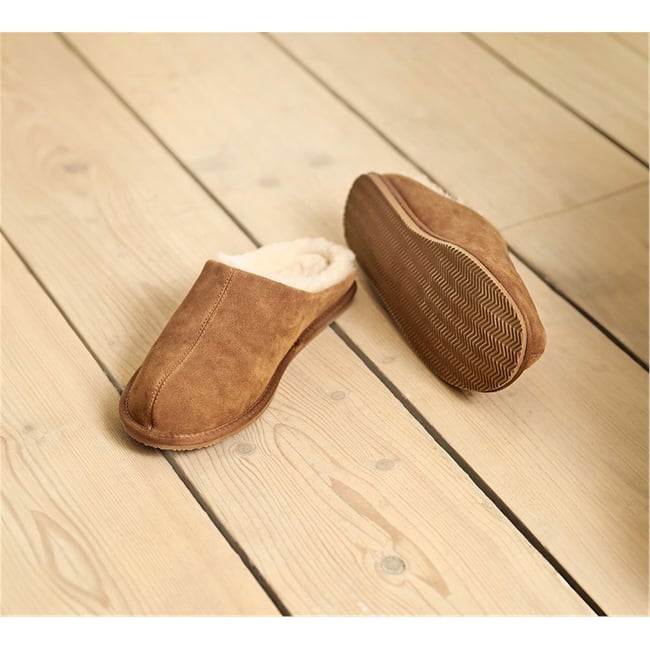 Suede & Sheepskin Mule
