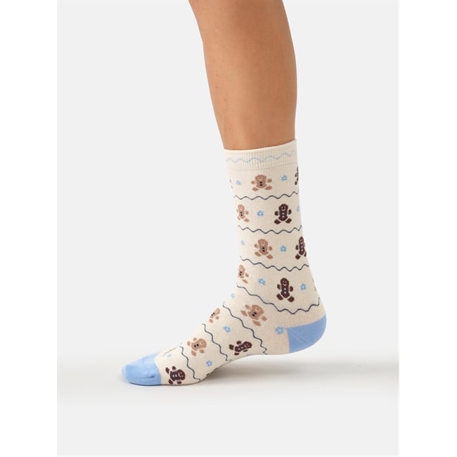 Gingerbread person socks