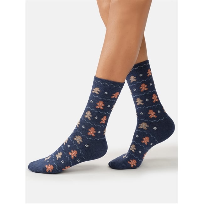Gingerbread person socks