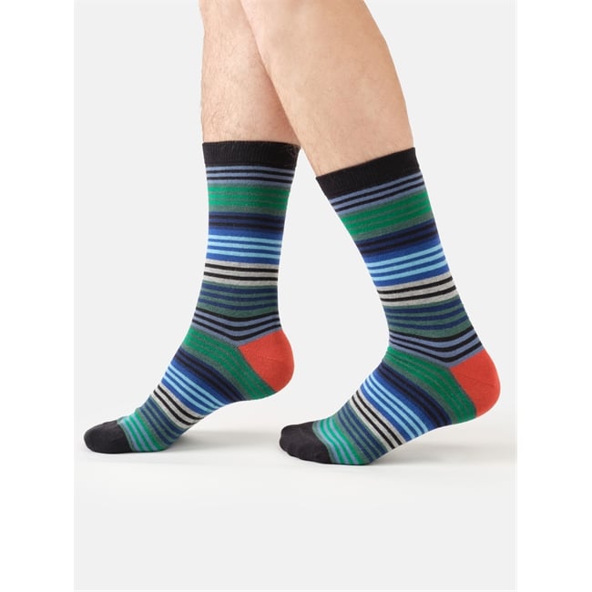 Strata Stripe cotton socks