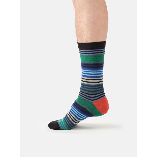 Strata Stripe cotton socks