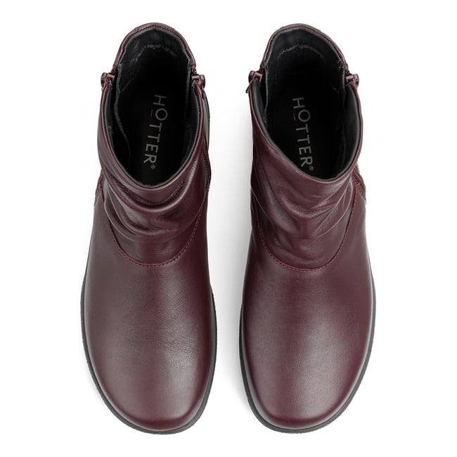 Wine Women's Classic Ankle Boots Whisper Boots Hotter UK