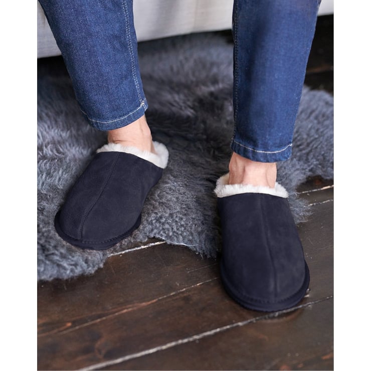 Suede & Sheepskin Mule