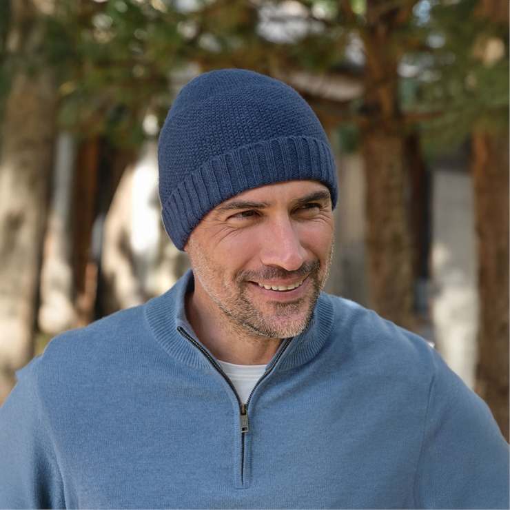 Men's Essential Lambswool Beanie Hat