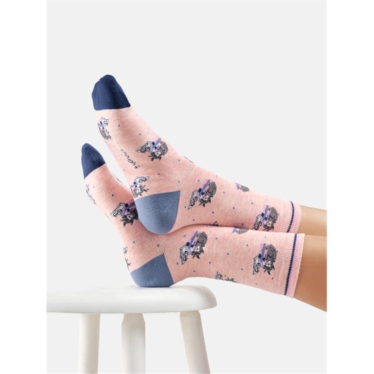 Clever Cat Bamboo crew socks