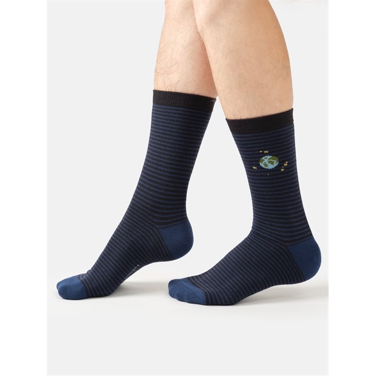 Planet Earth stripe socks