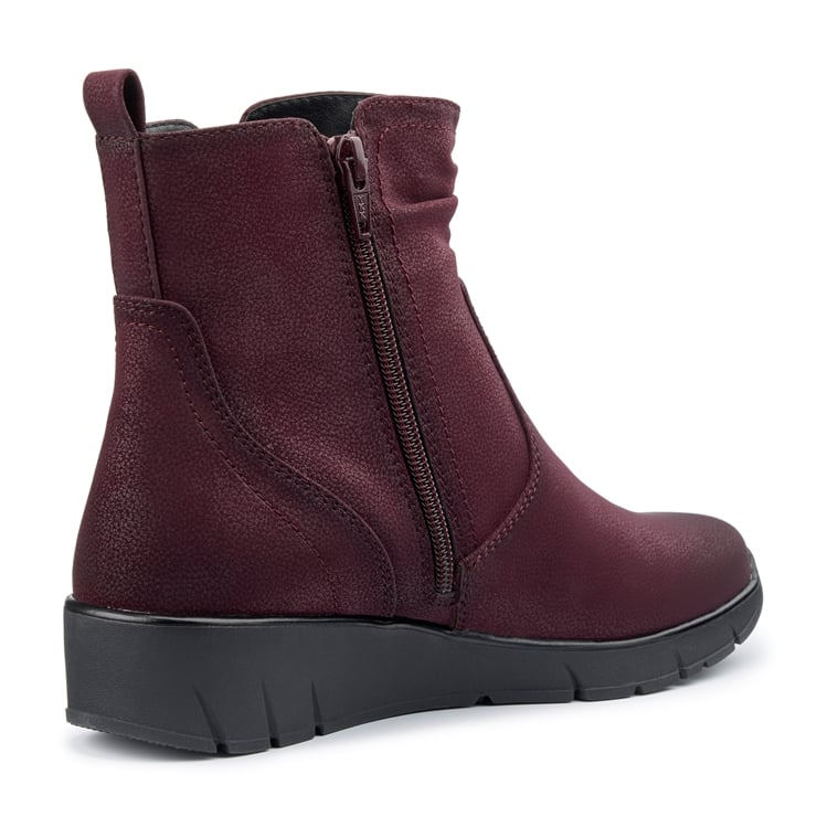 Ladies Leather Ankle Boots Wide Fitting Comfy Wide Fit Ankle Boots