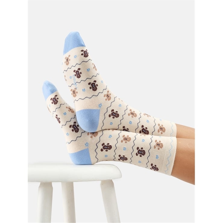 Gingerbread person socks
