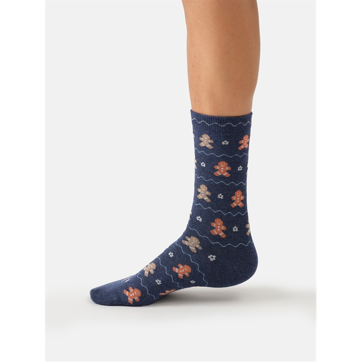 Gingerbread person socks
