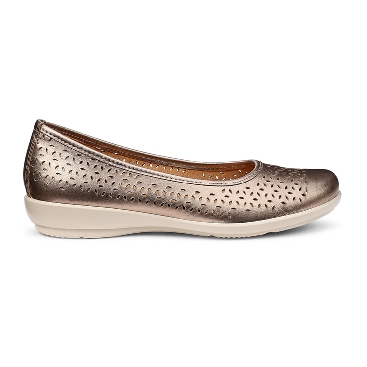 Rose Gold | Women's Summer Ballerina Pumps | Livvy II Shoes | Hotter US