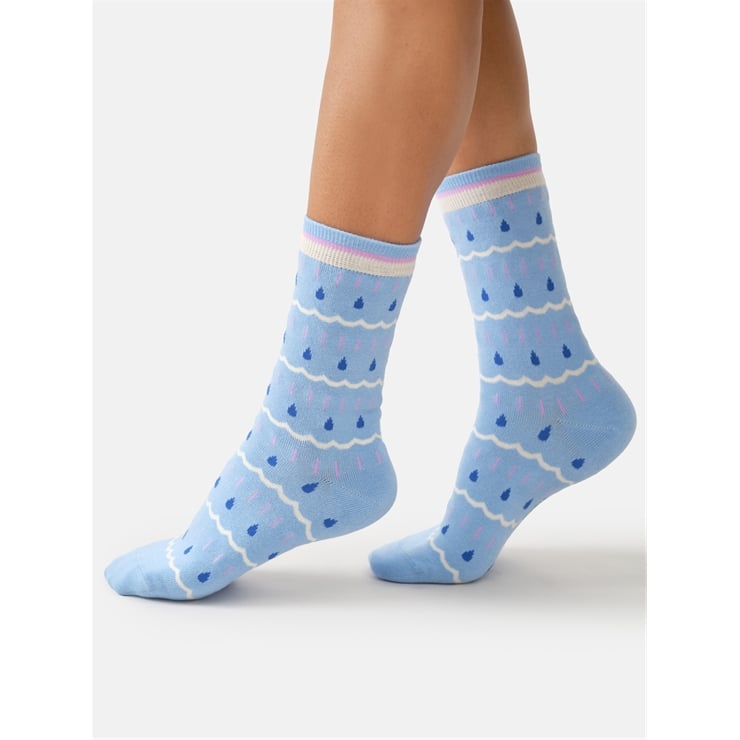 Raindrop stripe bamboo sock