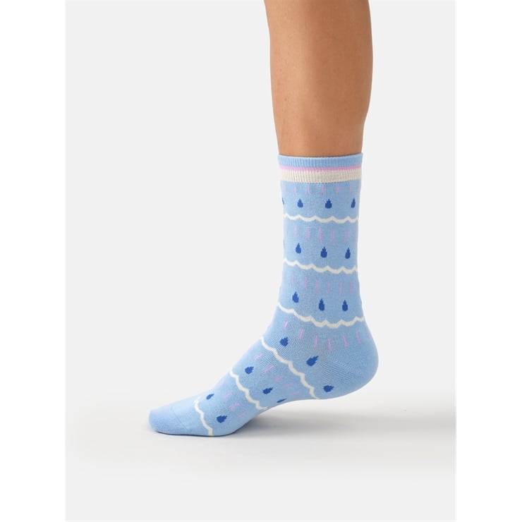 Raindrop stripe bamboo sock