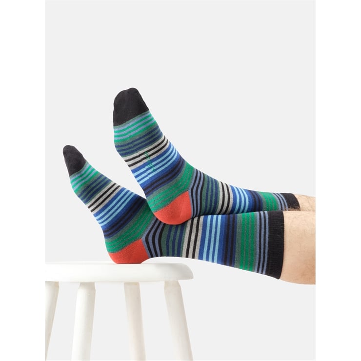 Strata Stripe cotton socks
