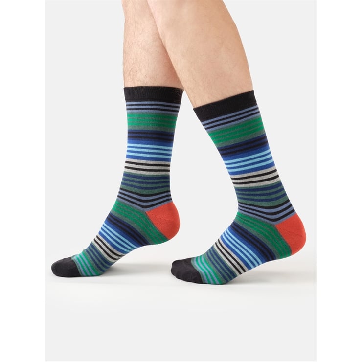 Strata Stripe cotton socks