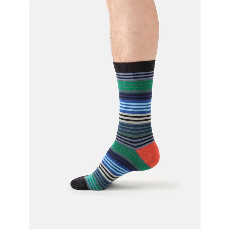 Strata Stripe cotton socks