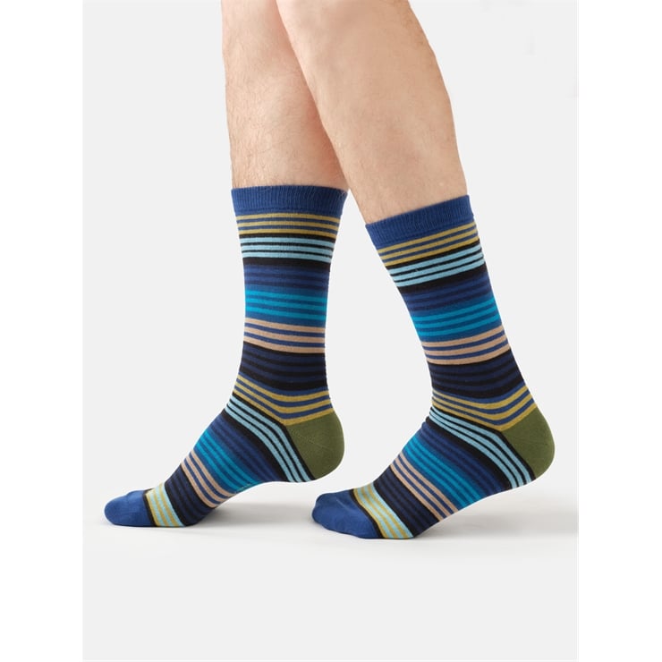 Strata Stripe cotton socks