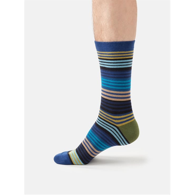 Strata Stripe cotton socks