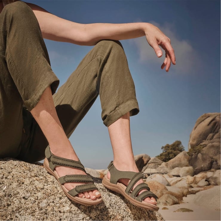Khaki | Women's Adjustable Sandals | Savannah Sandals