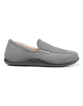 Urban Grey | Men’s Cushioned Leather Slipper | Relax Slippers | Hotter UK