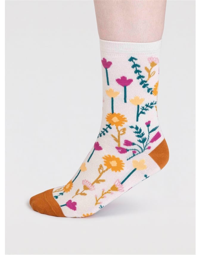 Fabiana Bamboo Floral Socks