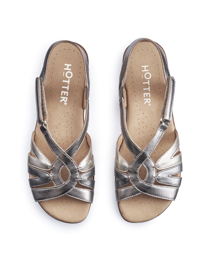 Rose Gold Multi | Flare Sandals |Hotter UK