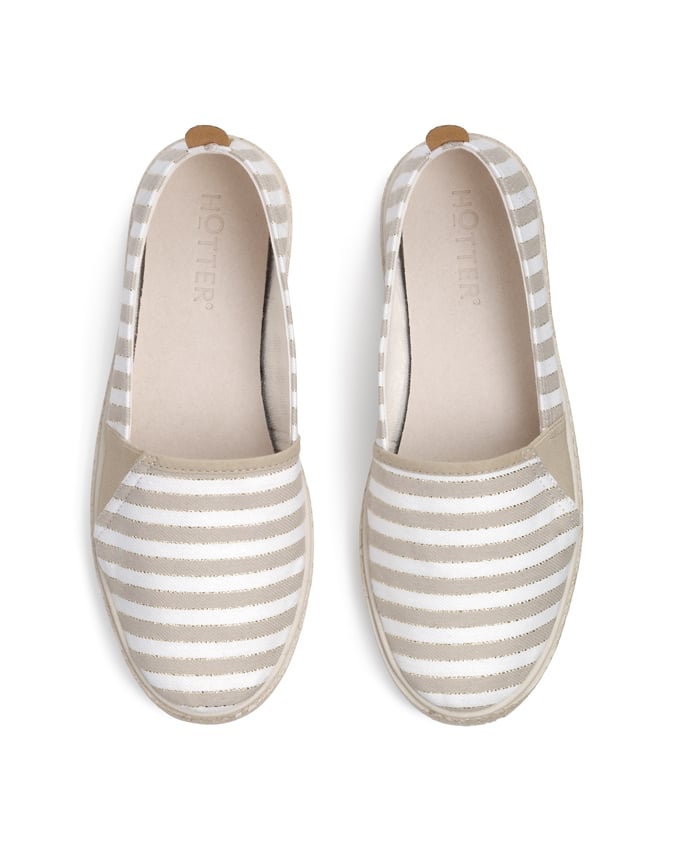 Striped slip 2025 on shoes