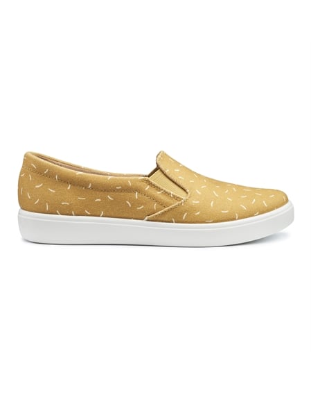 Mustard slip on store shoes