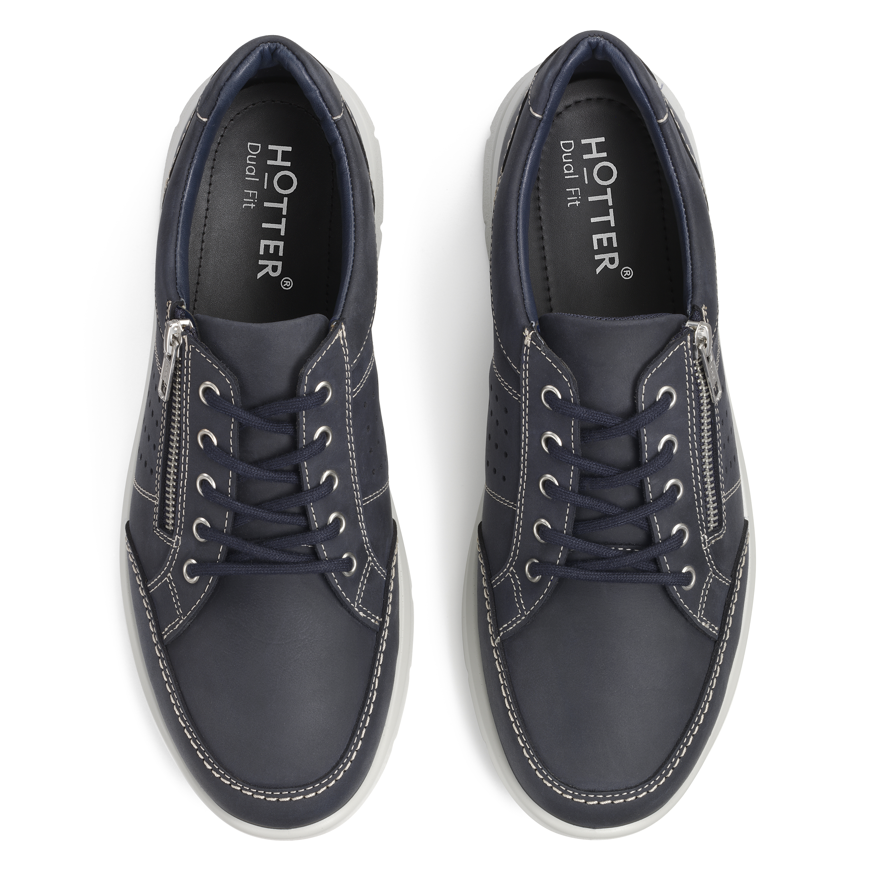 Navy Finn Shoes Hotter UK