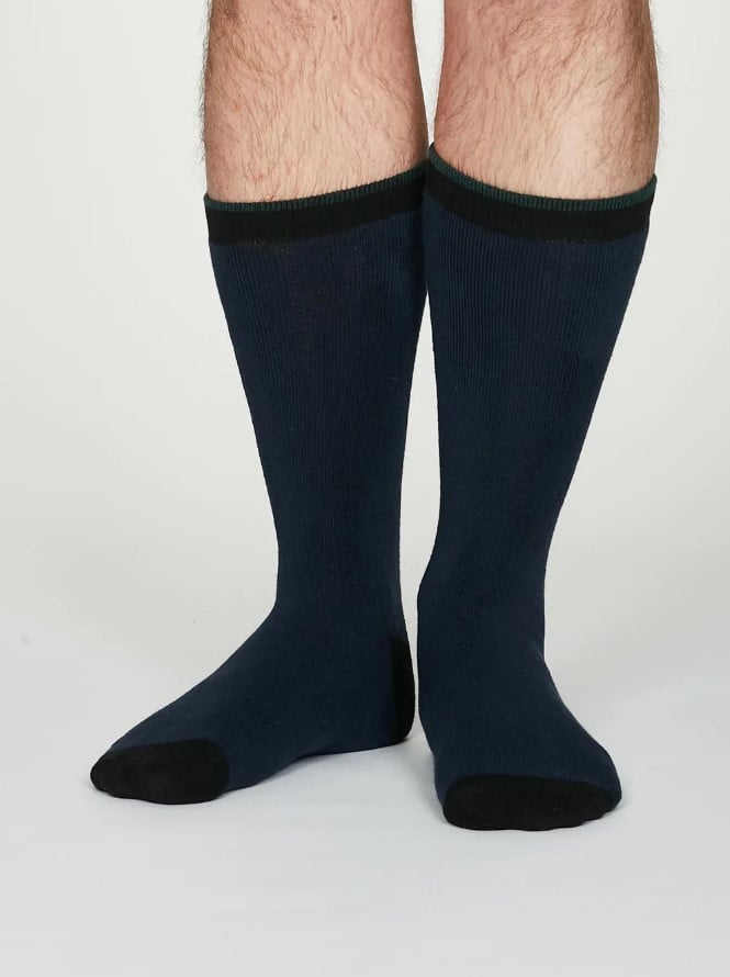 Navy | Two Tone Walker Socks |Hotter UK