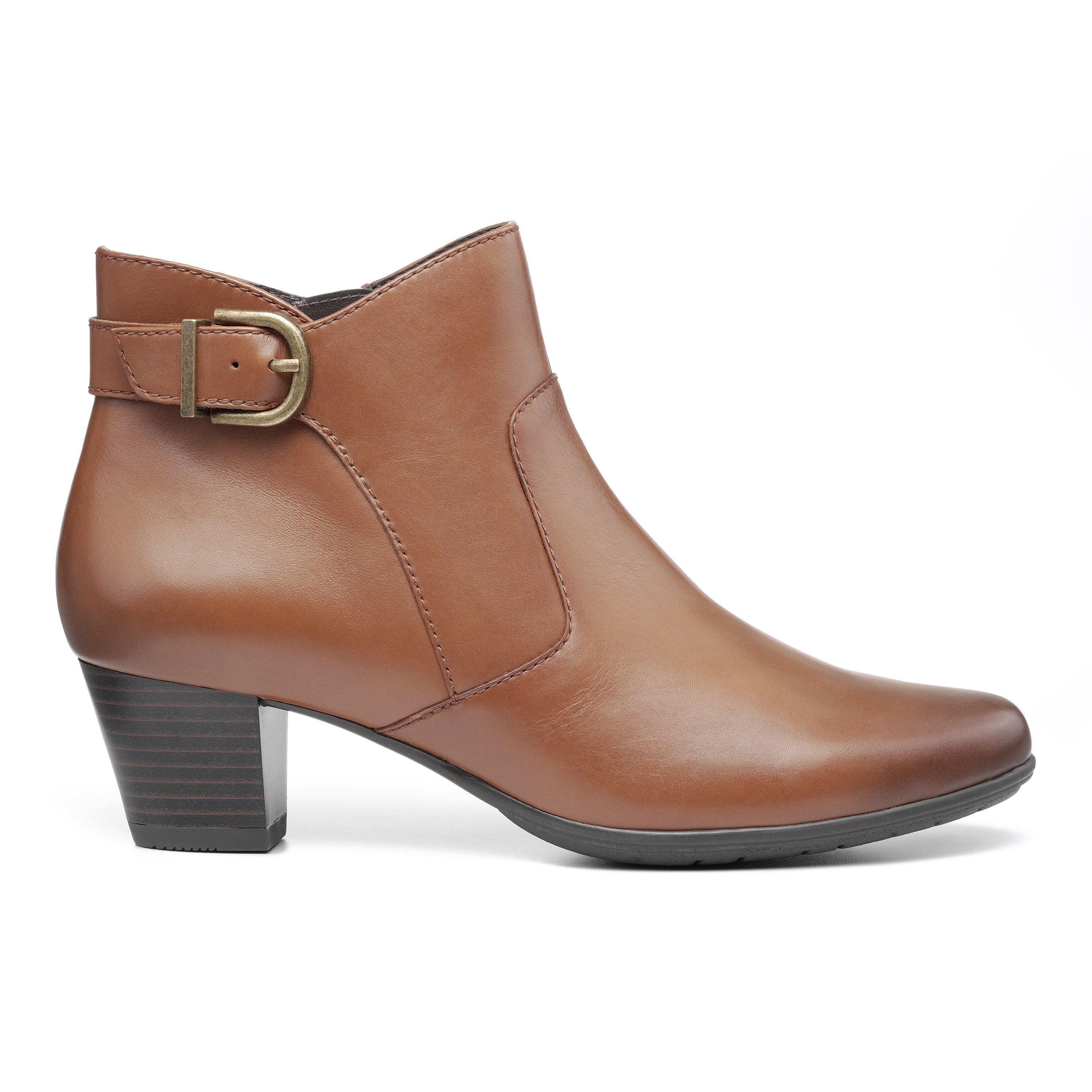 Cognac boots with heel best sale