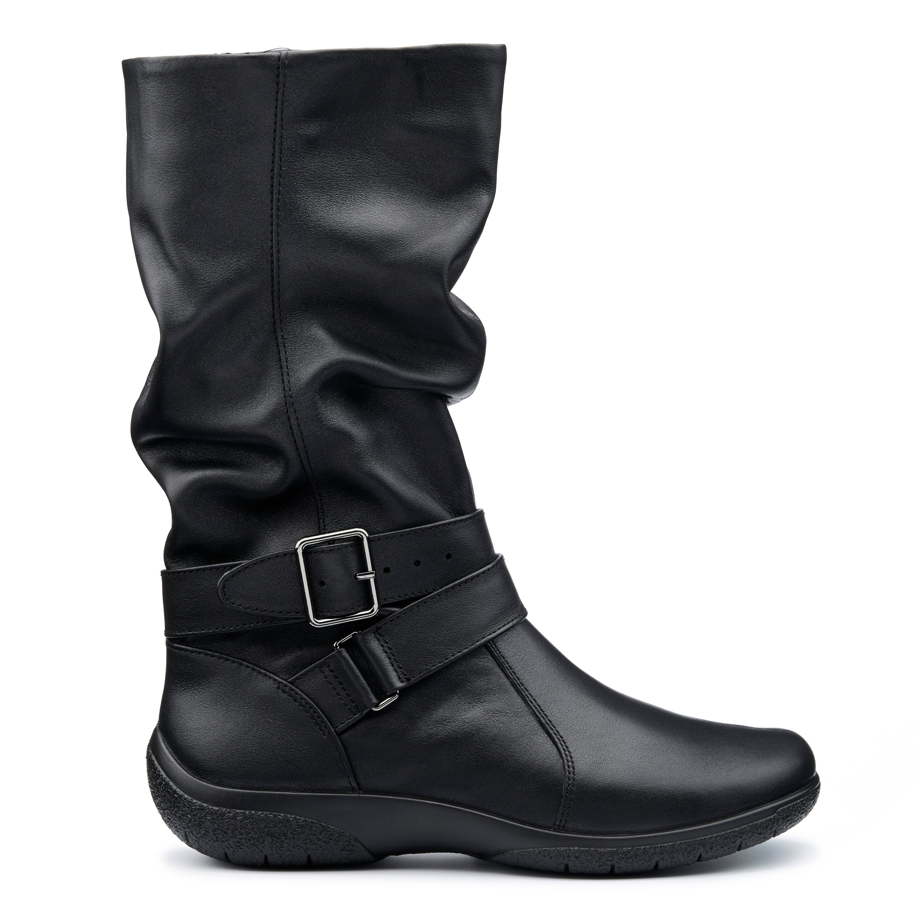 Black leather boots womens sale hotsell