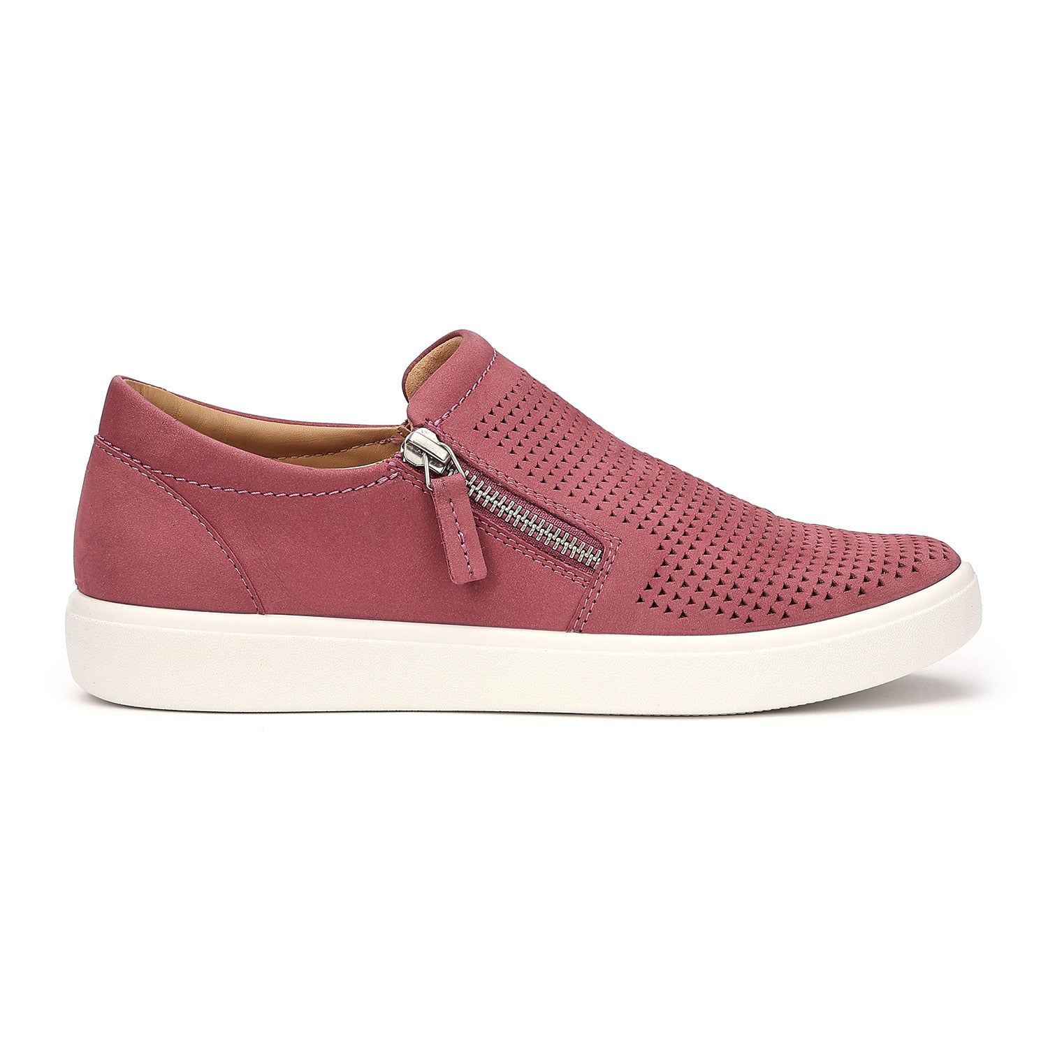 Dark Rose | Women's Trainer With Side Zip | Daisy Trainers | Hotter UK