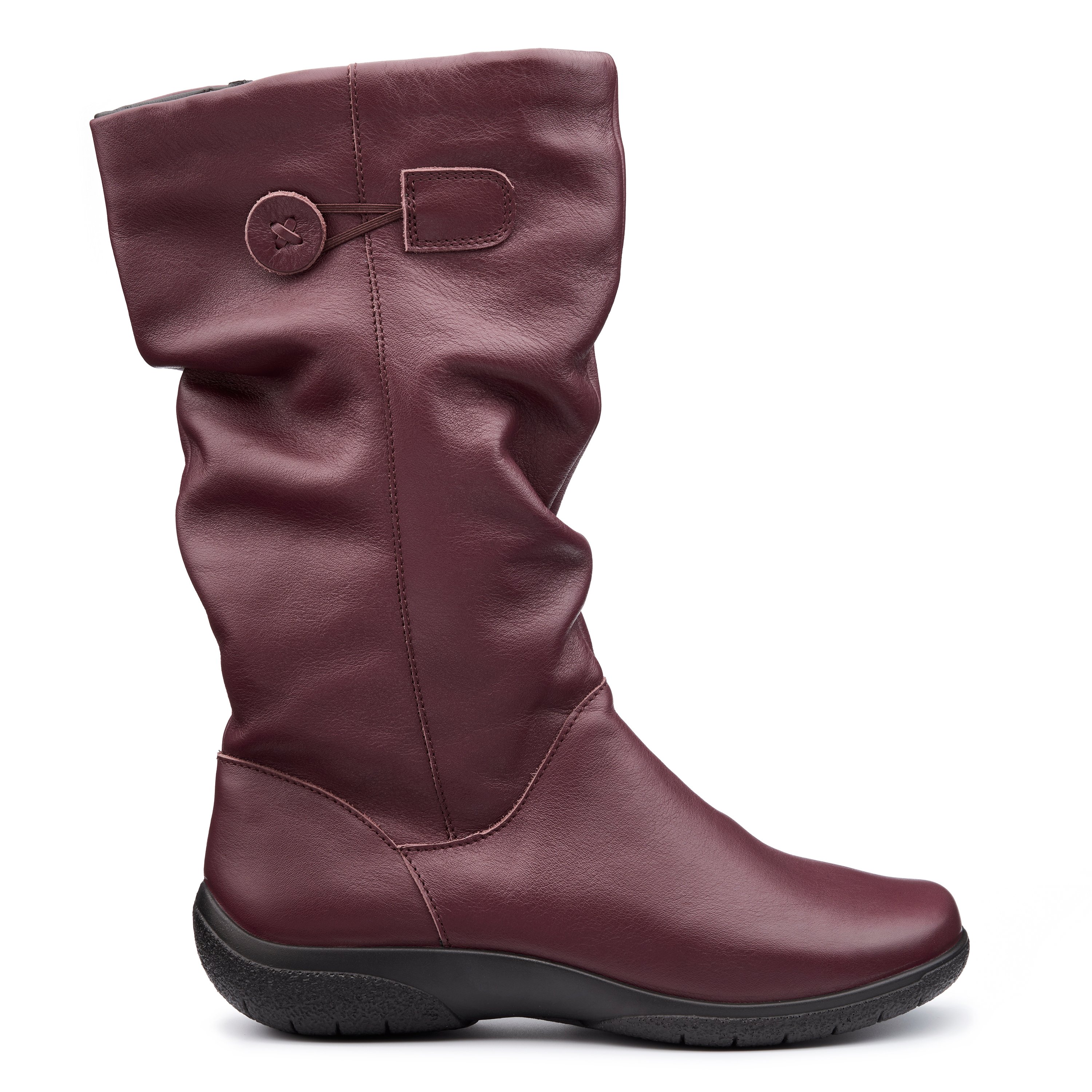 Mid calf burgundy boots best sale