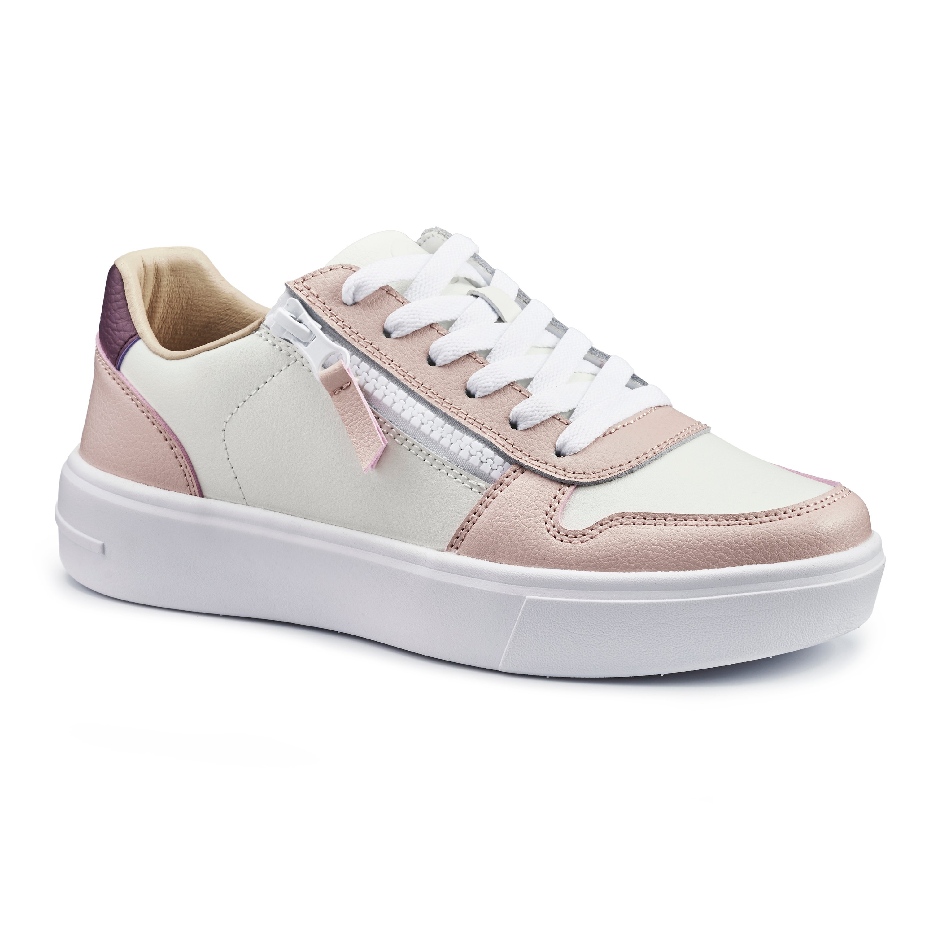 Ivory / Blush | Women’s Retro Inspired Trainer | Galaxy Trainers ...