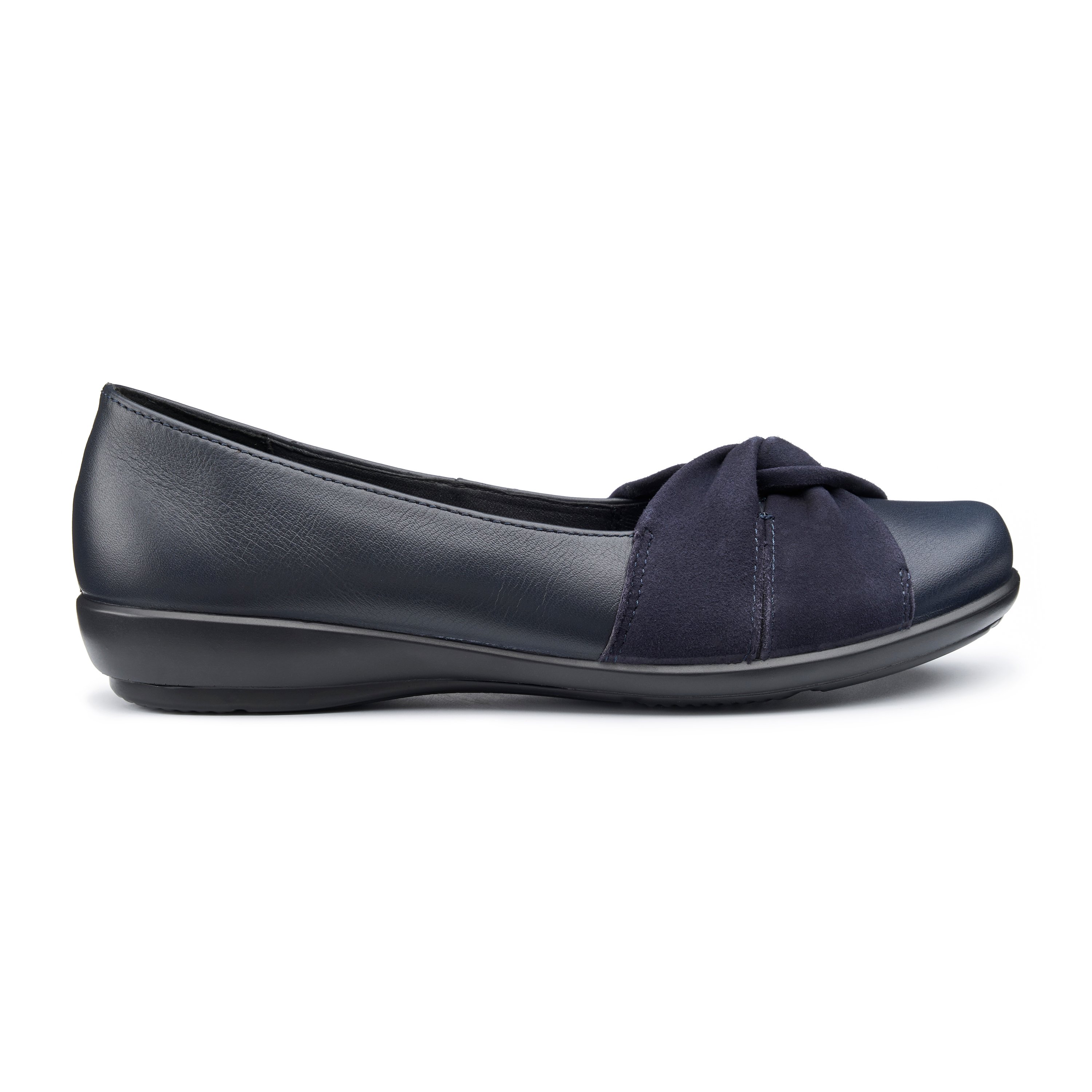 Black Women s Leather Slip On Shoes Lope Shoes Hotter US