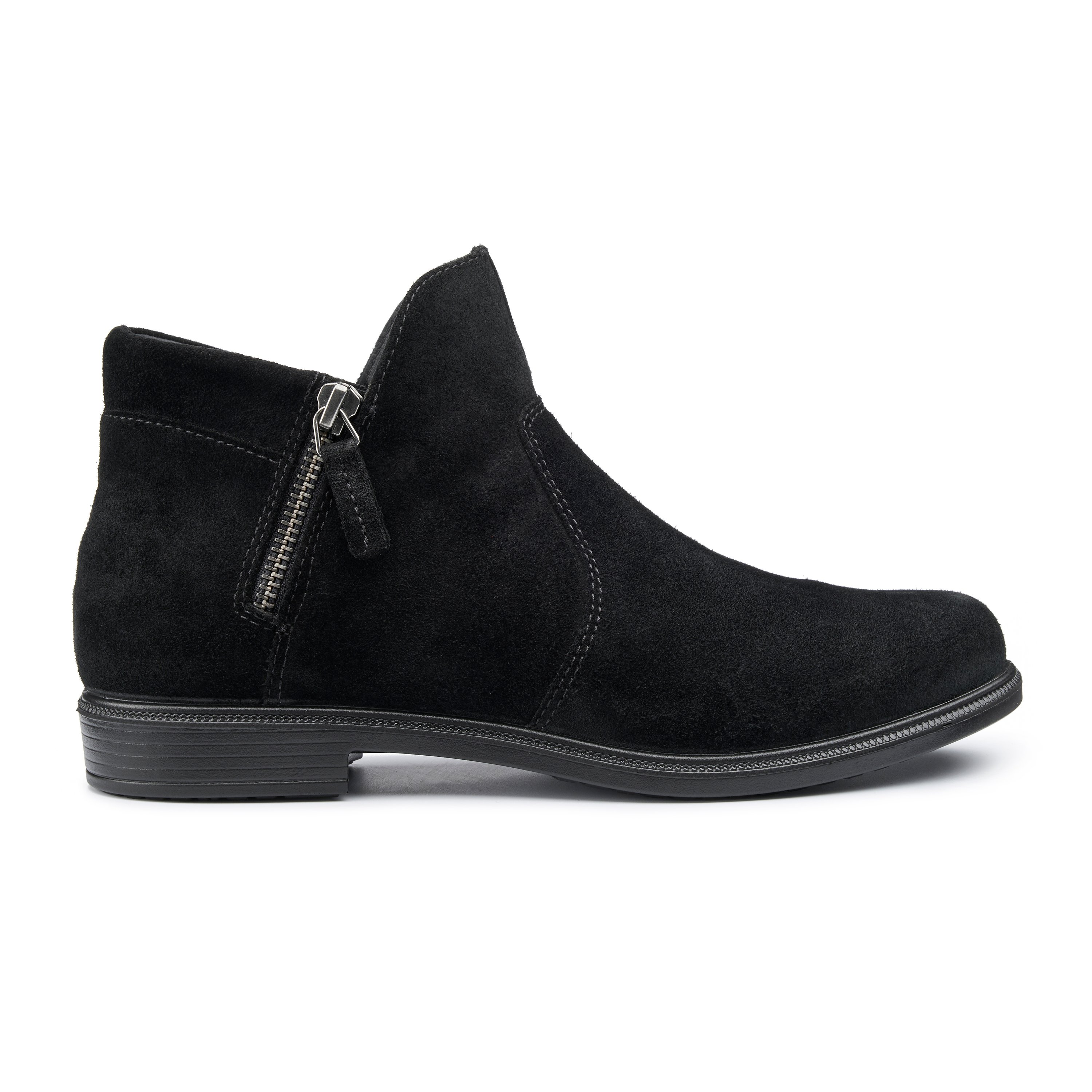 Black Women s Nubuck Ankle Boot Ludlow Boots Hotter UK