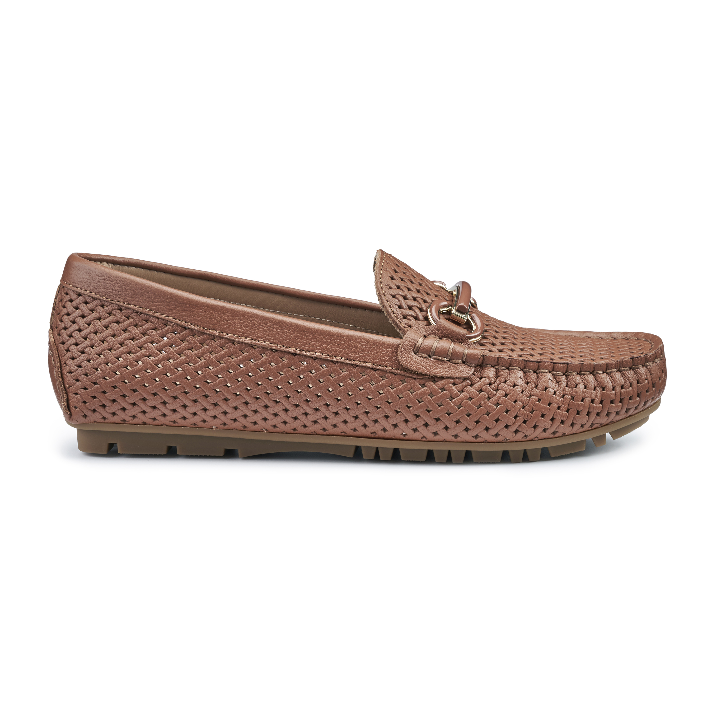 Rich Tan Women s Flexible Driver Moccasin Nerissa Shoes Hotter US