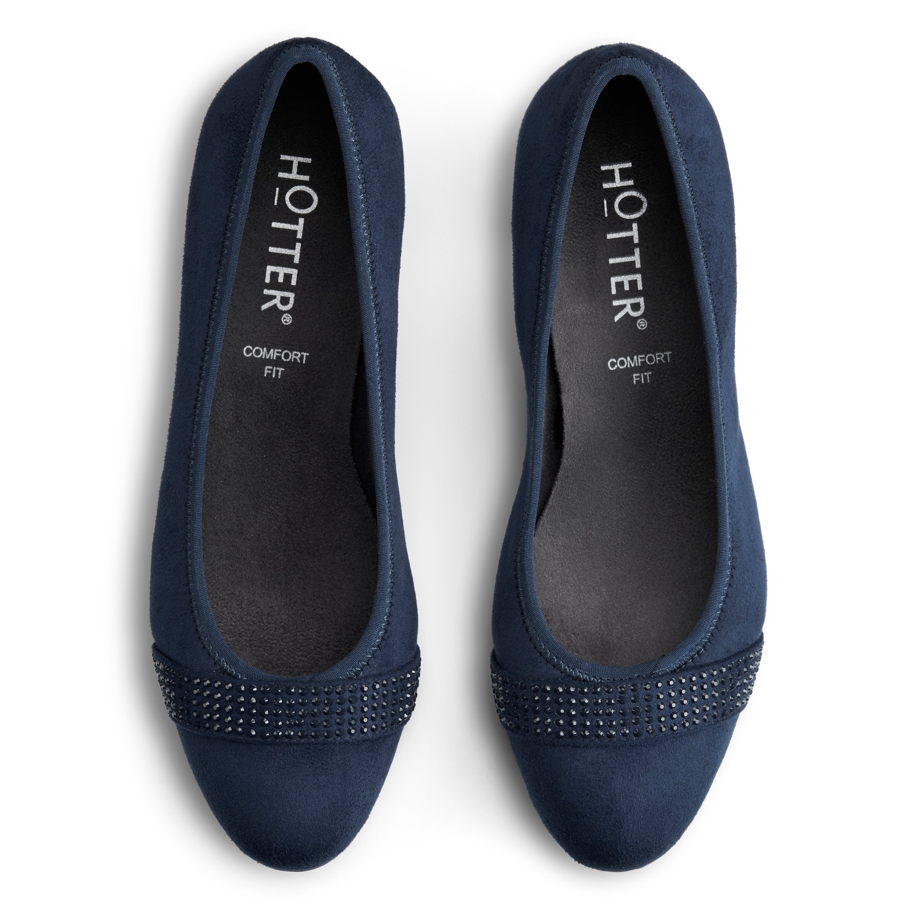 Navy | Women's Smart Court Shoes | Salsa Heels | Hotter US