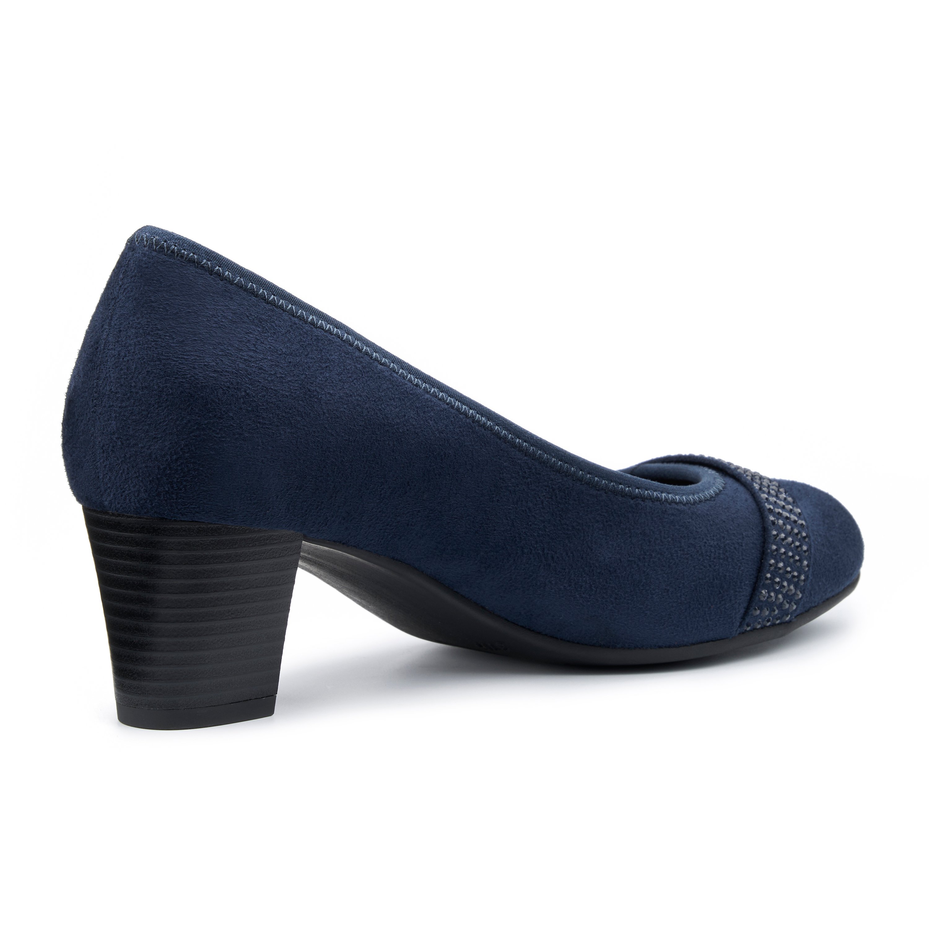 Navy | Women's Smart Court Shoes | Salsa Heels | Hotter UK