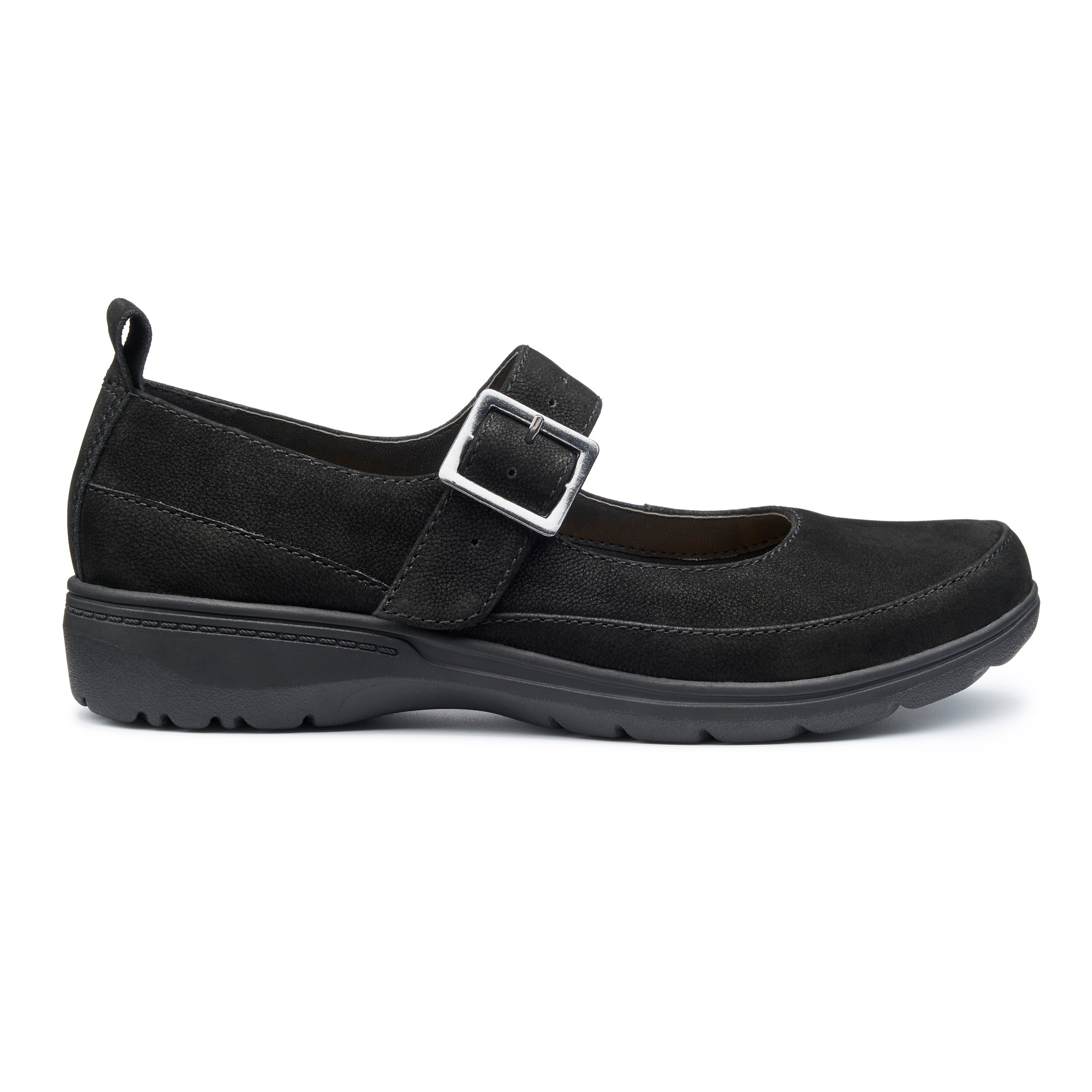 Durable black shoes online