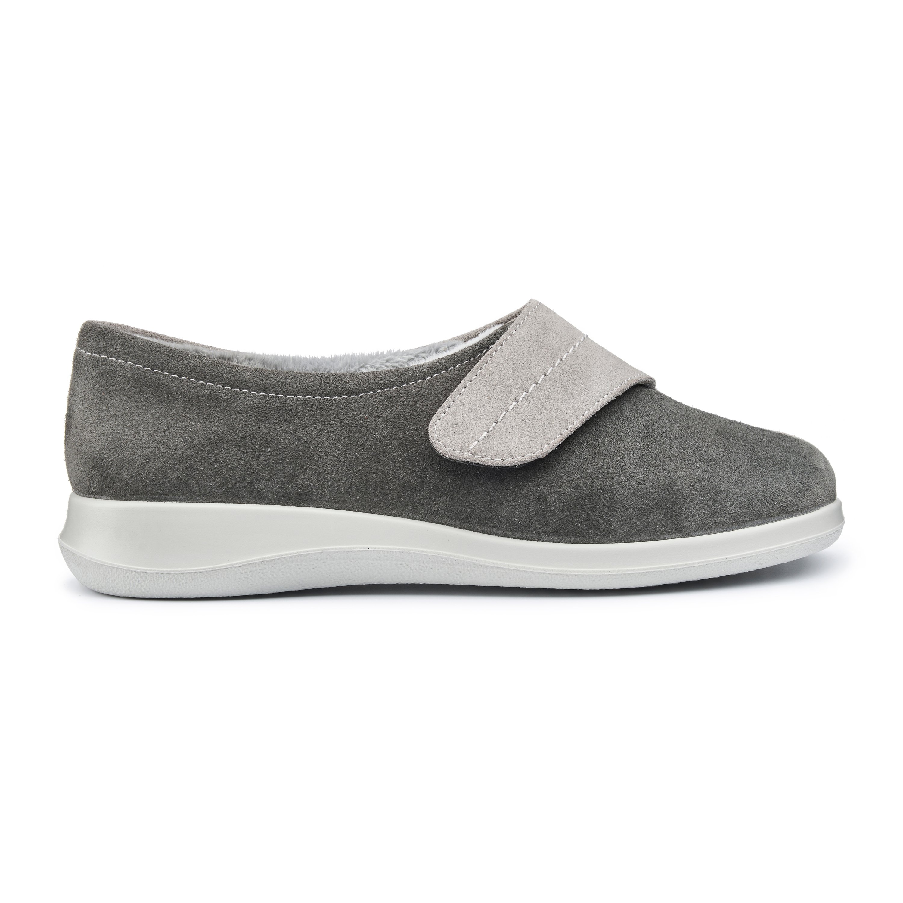 Smokey Grey / Flint Grey | Wrap Slippers |Hotter UK